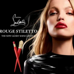 Rouge Stiletto Glossy Shine^Christian Louboutin Fashion